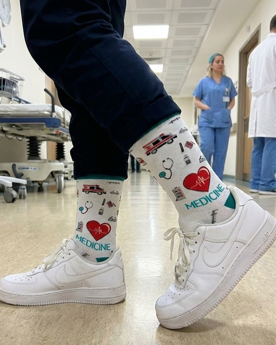 Medicine Socks Healthcare Theme Line